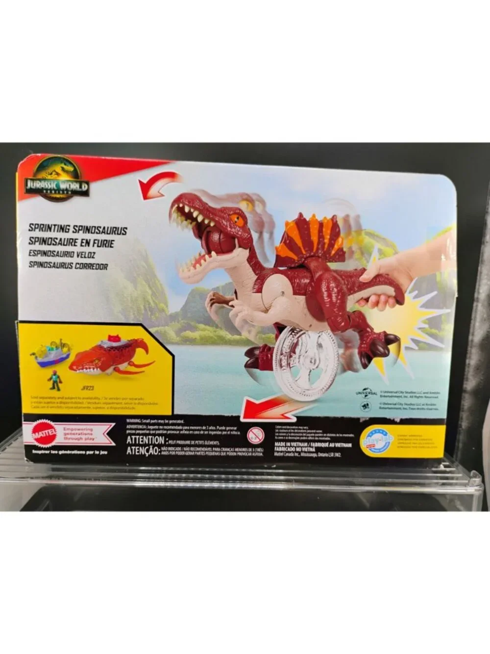 Imaginext Jurassic World Sprinting Spinosaurus Dinosaur Toy 3+